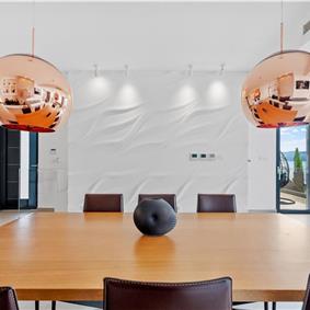 5 bedroom beachfront villa with heated pool near Omis, sleeps 9